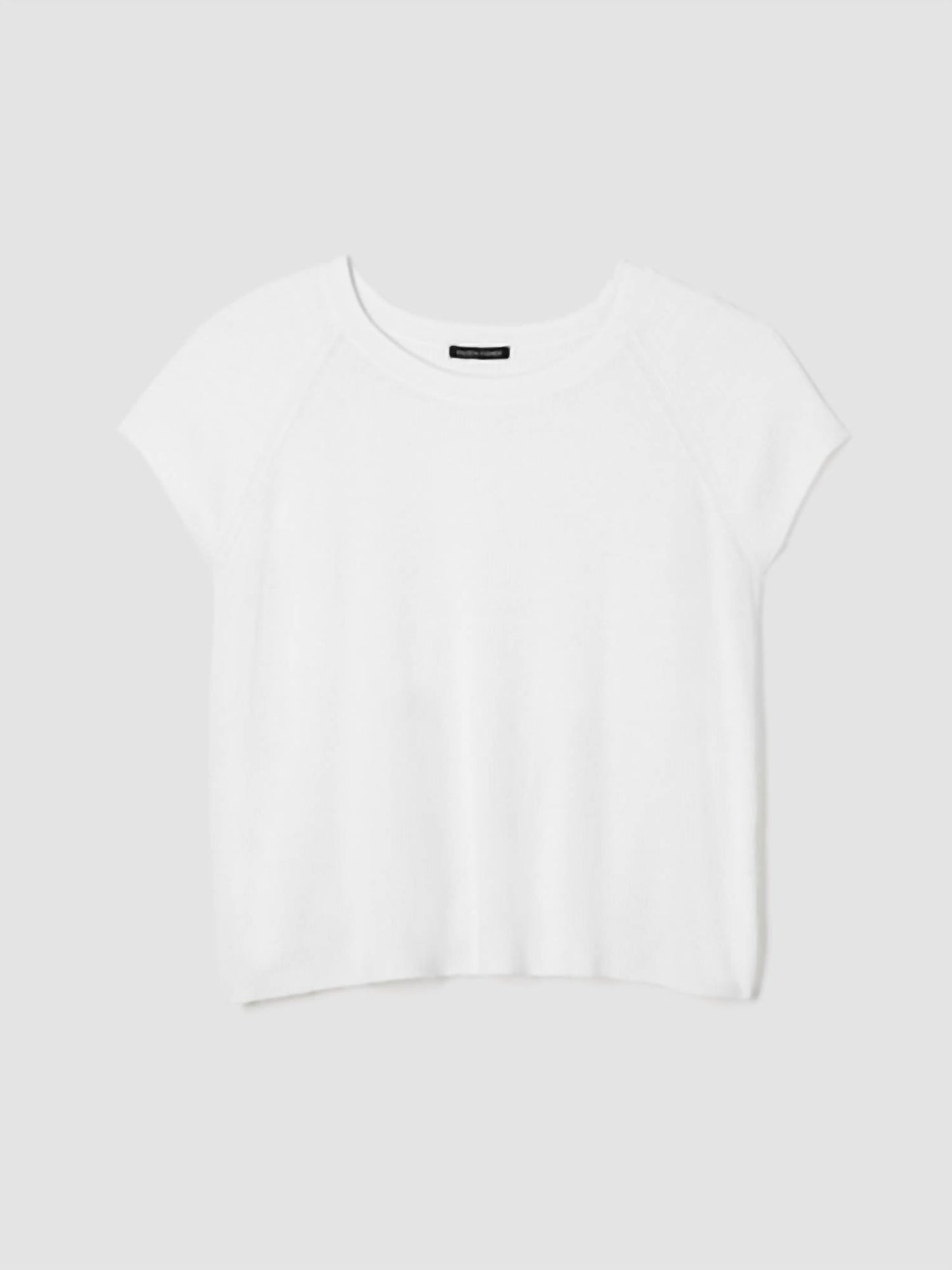 Eileen Fisher - Organic Linen Cotton Jewel Neck Top