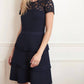 Joseph Ribkoff - Lace Neckline Dress