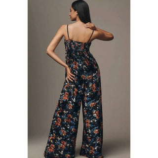 Hutch - Mabel Velvet Burnout Ultra Wide-leg Jumpsuit