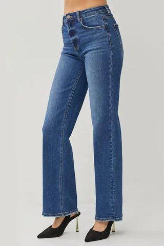 Trendsi - Women's Risen High Rise Straight Jeans