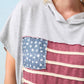 Coco + Carmen - Vintage Look Americana Patriotic Hooded Top