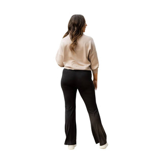 Julia Rose - Liz Crossover Bootcut Leggings with Pockets