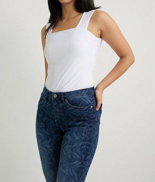 Joseph Ribkoff - Leaf Print Jeans