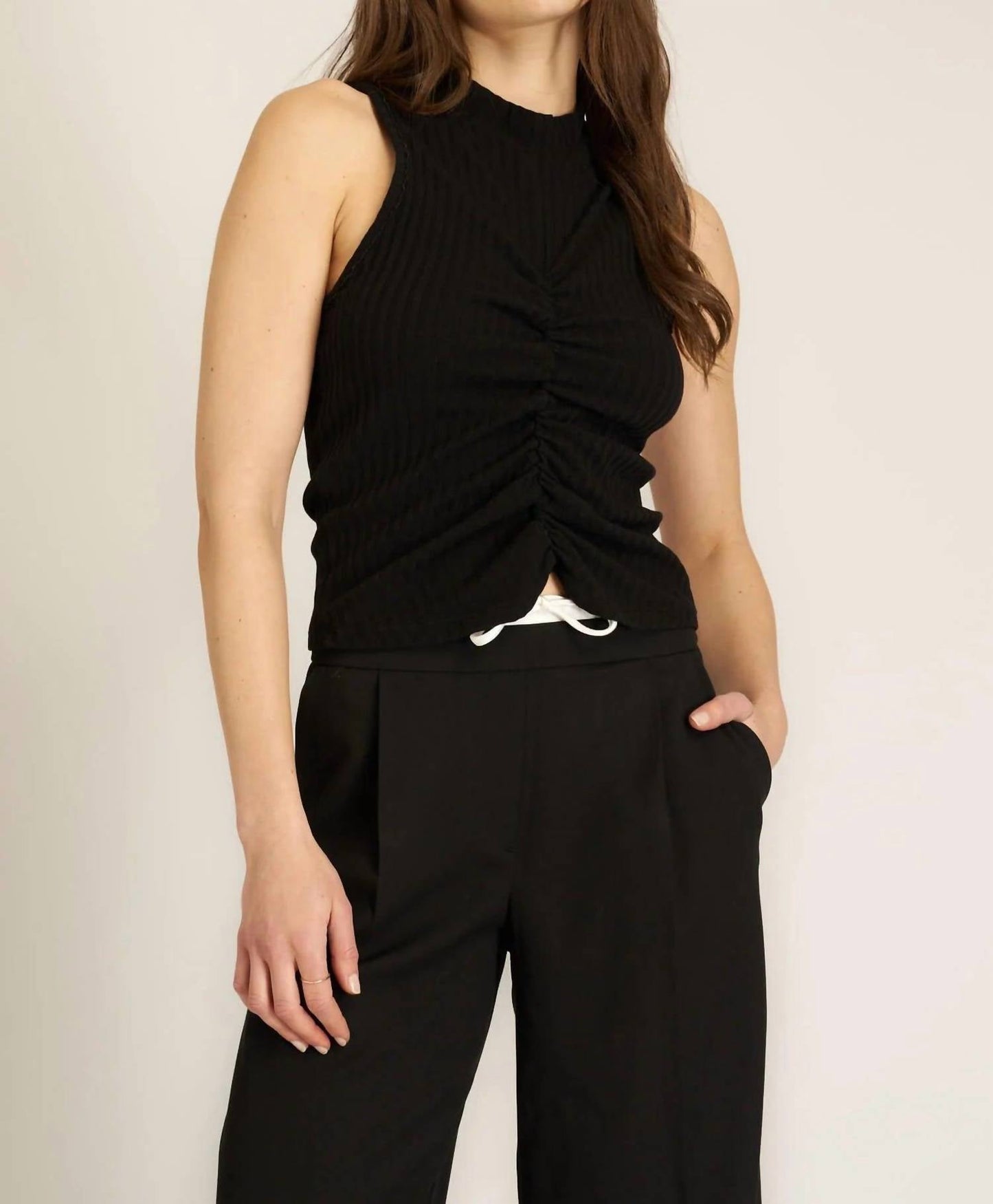 Project Social T - In Your Head Ruched Tank