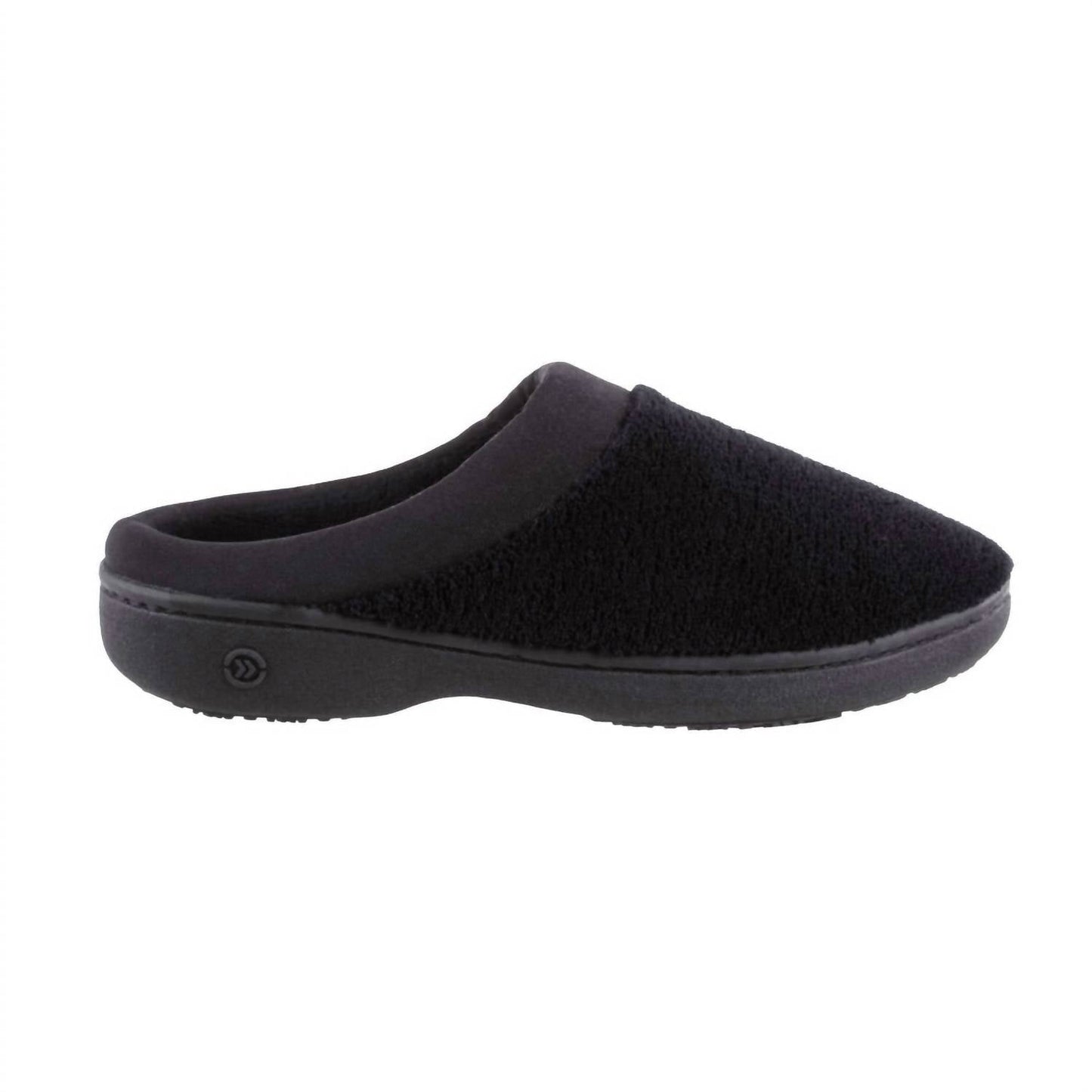 Isotoner - Women's Microterry Pillowstep Satin Cuff Clog Slipper