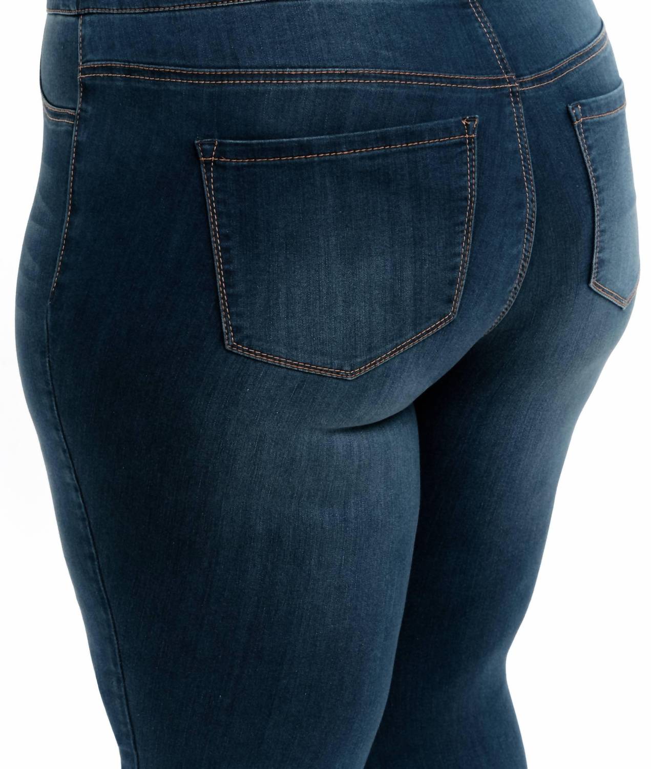 1822 Denim - High-rise Pull-on Skinny Ankle Jeans - Plus