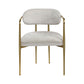 Zayn Arm Chair (Set of 2) - Beige / Gold