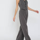 Aakaa - Halter Vest Top and High Waisted Long Pants Set