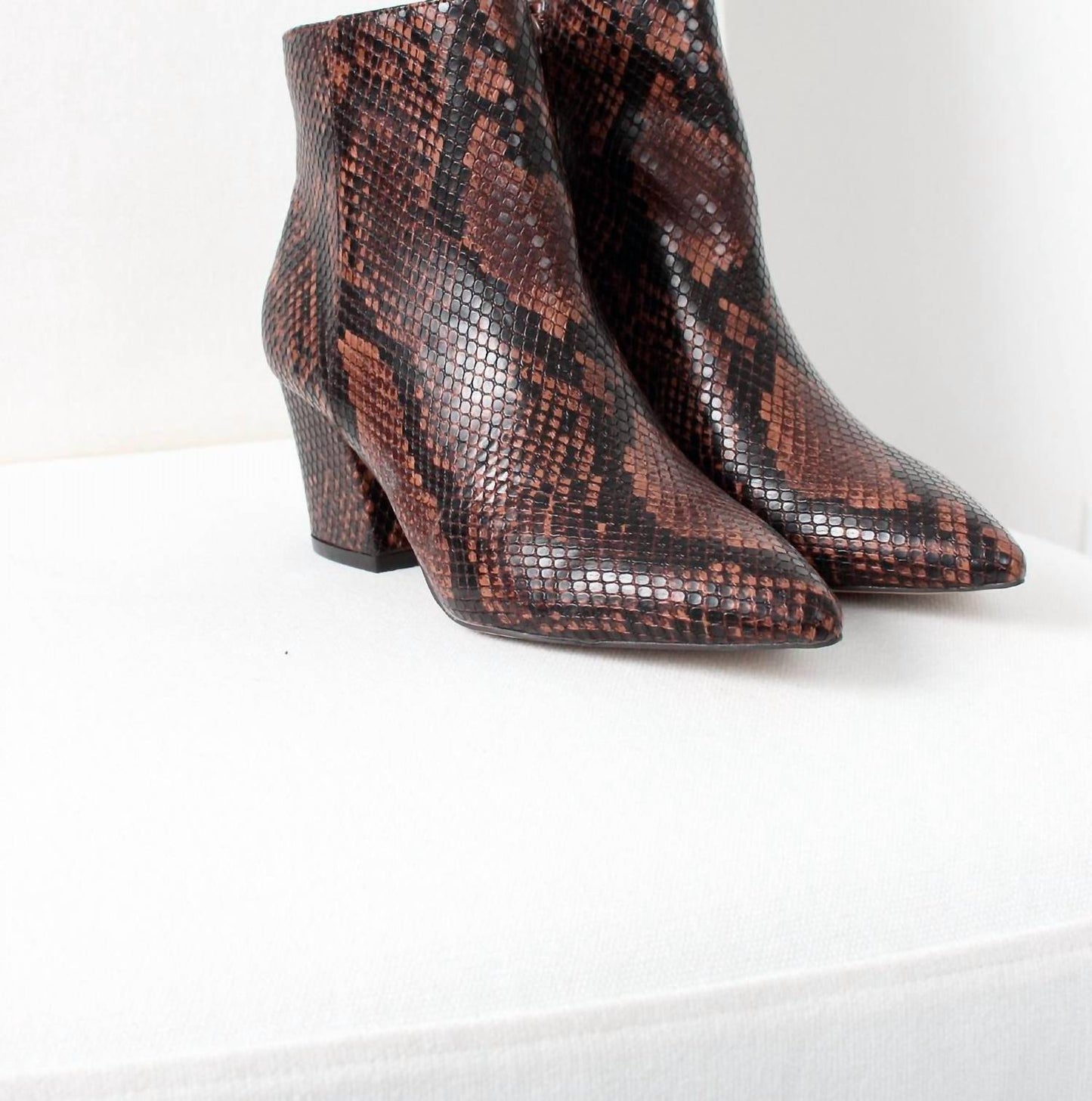 Steve Madden - Women's Block Heel Print Bootie