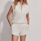 Varley - Loretta Half-zip Sleeveless Sweatshirt