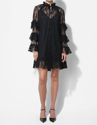 Adelyn Rae - Lorena Lace Ruffled Shift Dress