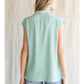 Entro - V-neck Sleeveless Top