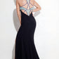 Rachel Allan - Halterneck Jersey Evening Gown