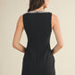 61 Jane - Women's Square Neck Rhinestone Dress