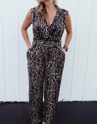 Dress Forum - Untamed Sleeveless Shirt Jumpsuit