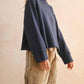 Miou Muse - Slight Oversized Sweater Top
