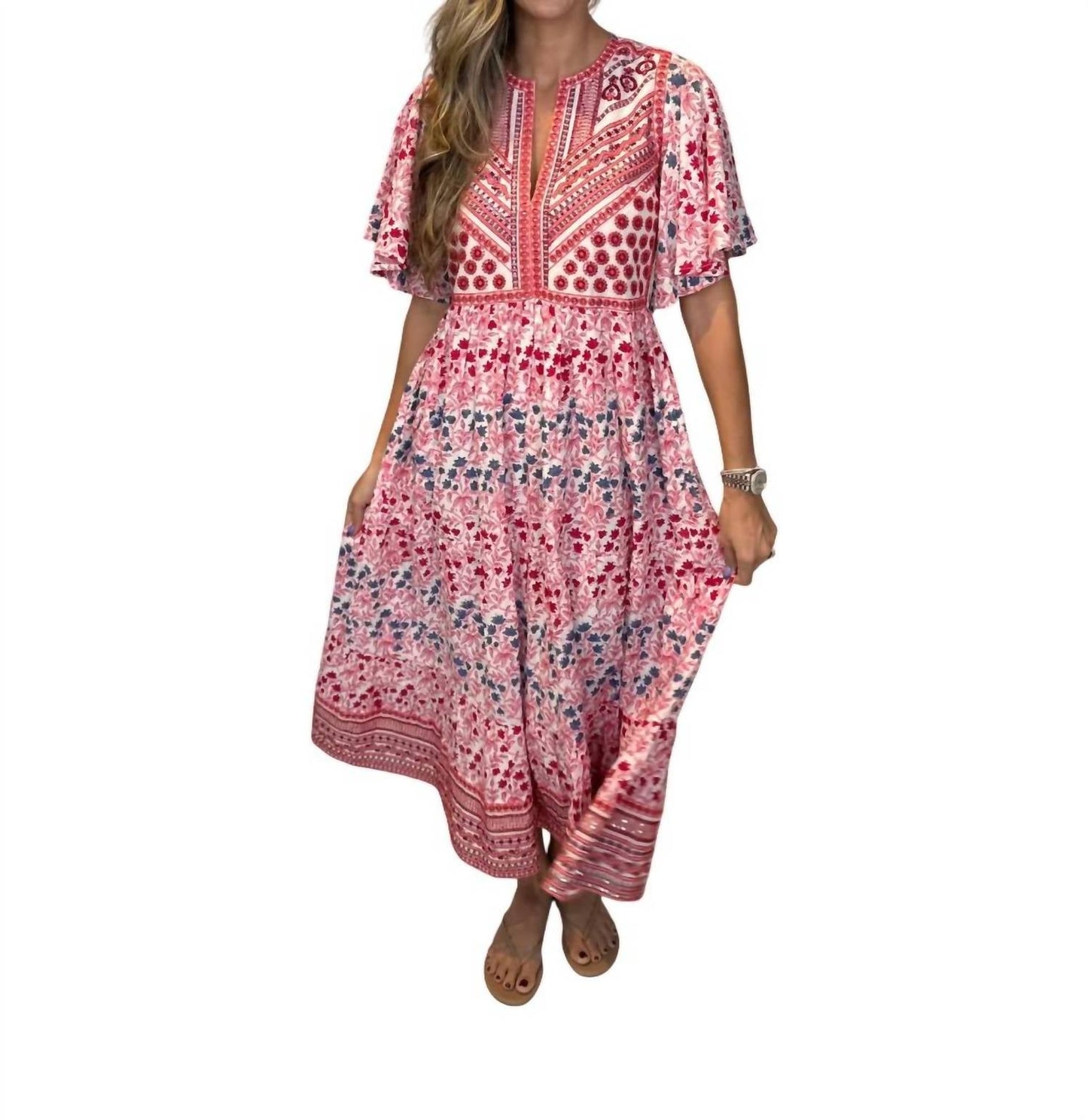 Oliphant - V-Neck Maxi Dress
