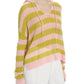 Atm - Cashmere Mesh Stripe Hoodie