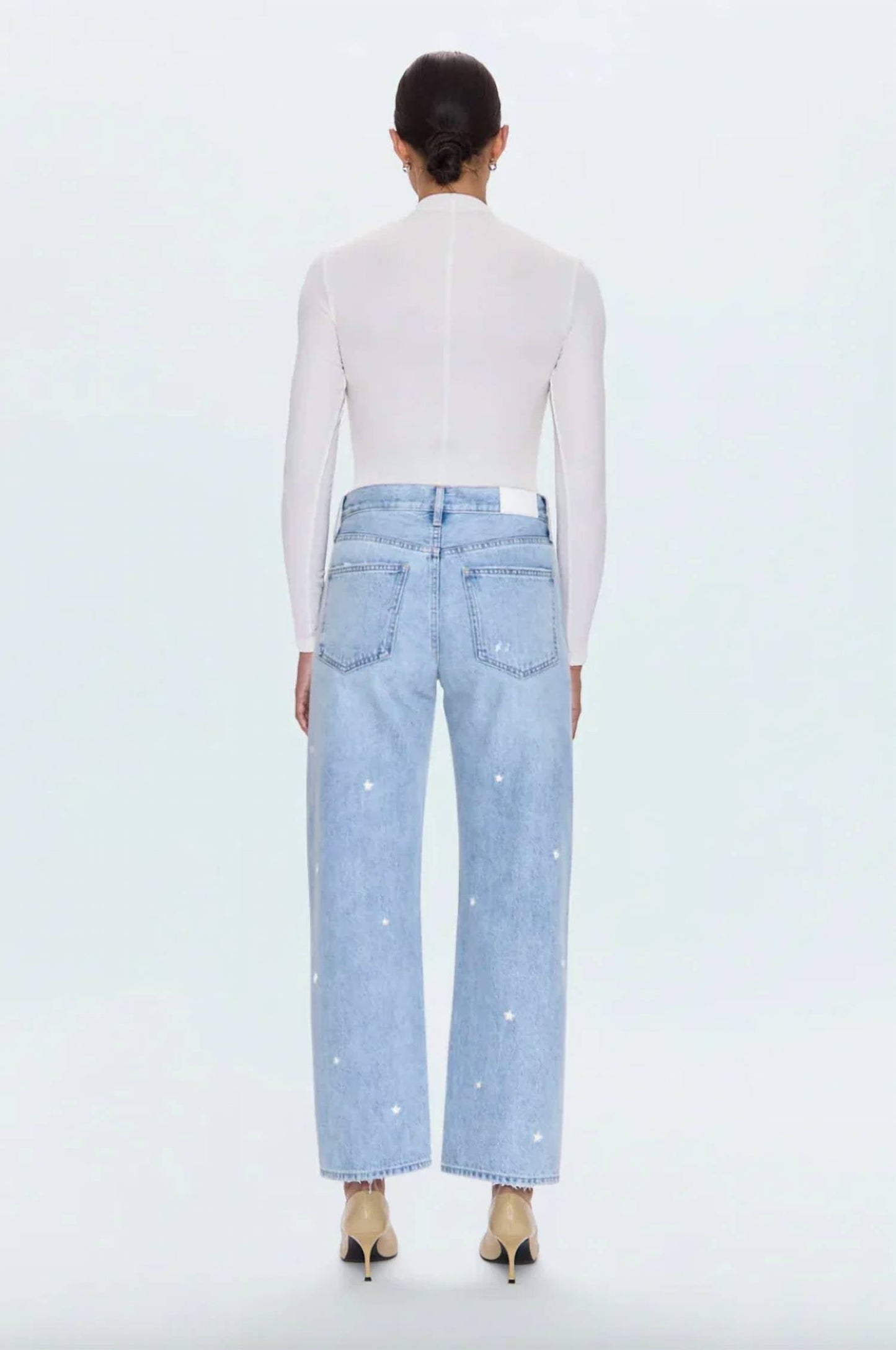 Pistola - Women's Lexi Mid Rise Bowed Straight Denim