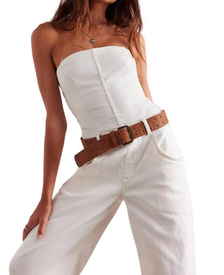 Free People - Je Suis Pret Barrel Leg Jumpsuit