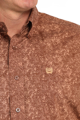 Cinch - Men's Rust Paisley Long Sleeve Shirt