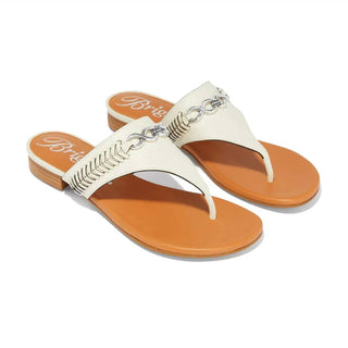 Brighton - Noelle Embellished Leather Flat Thong Sandal
