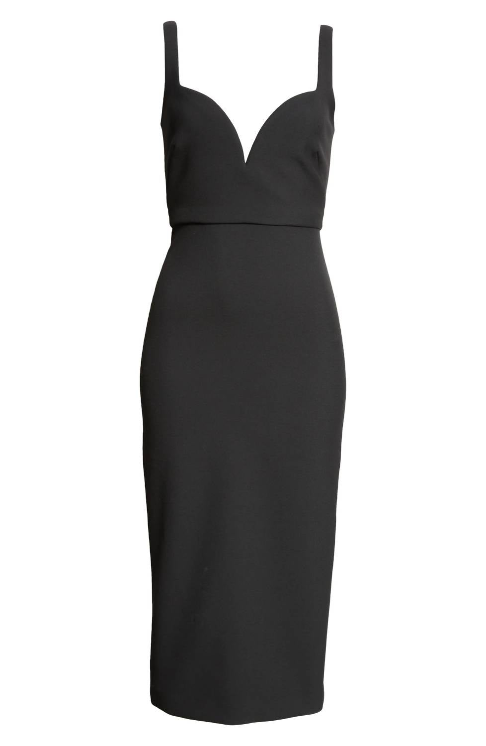 Veronica Beard - Lele Plunge Neck Midi Dress