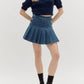 Entro - Denim Pleated Skirt