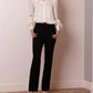 Jessie Liu - Silk Blouse with Feathers
