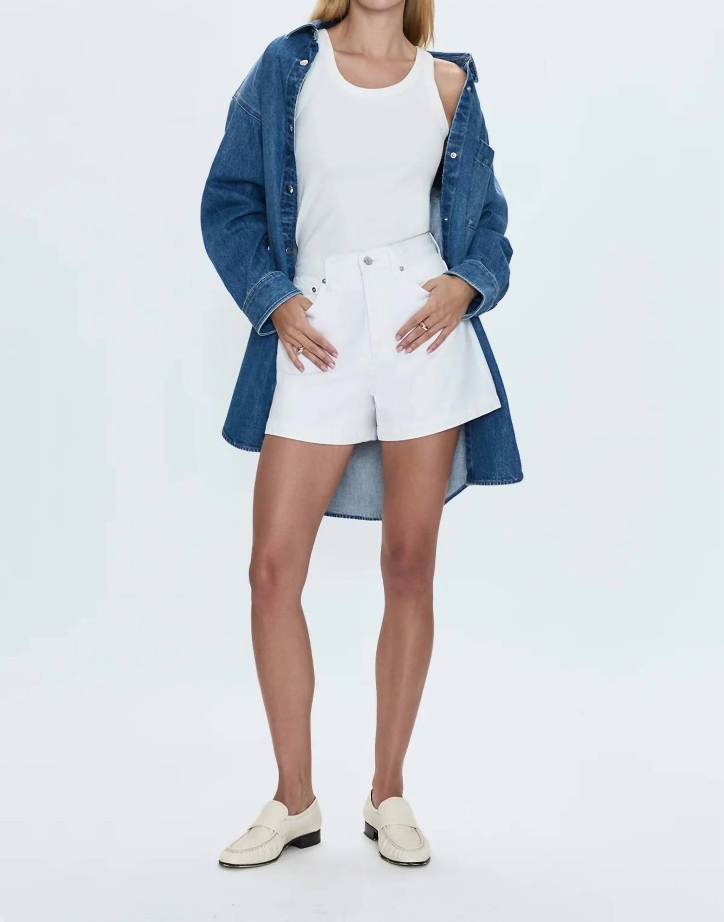 Pistola - Elle Denim Mini Shirt Dress