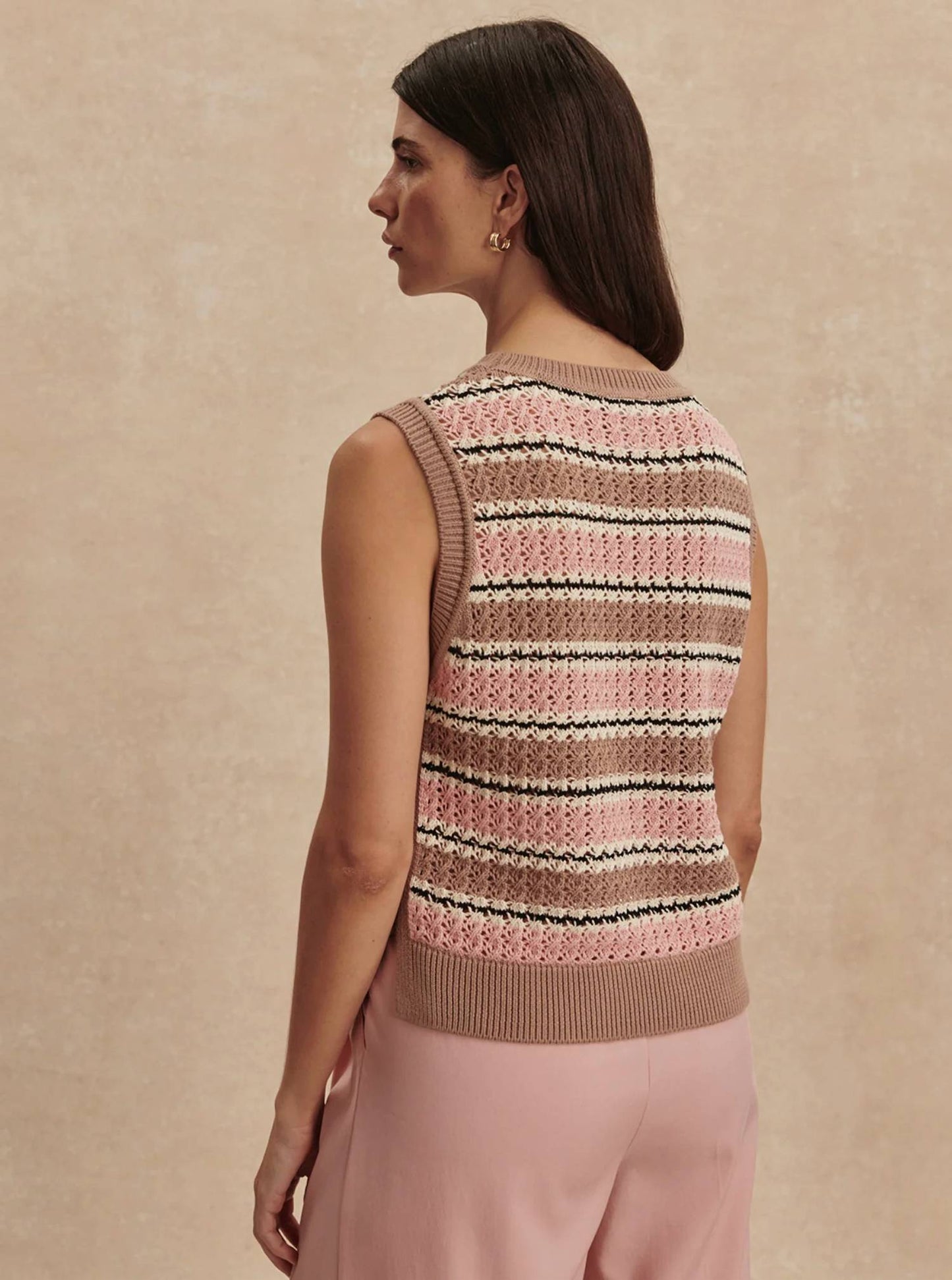 Varley - Deeley Stripe Stitch Tank Top
