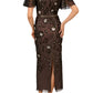 Adrianna Papell - Beaded Knit Mesh Sequin Dress