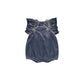 Omamimini - Girls' Denim Bubble Romper