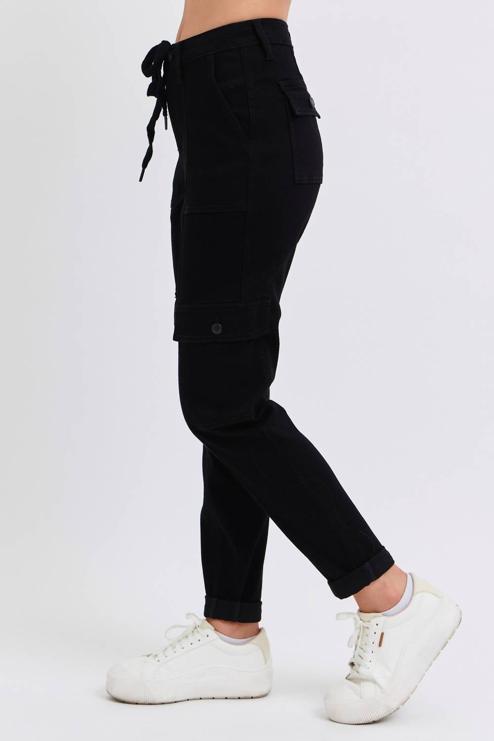 Judy Blue - High Waist Cargo Cuffed Jogger