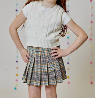 Design History - Pleated Plaid Skort
