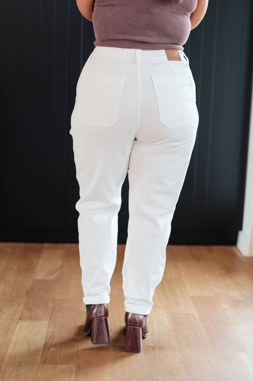 Judy Blue - Women's High Rise Denim Drawstring Waistband Jogger