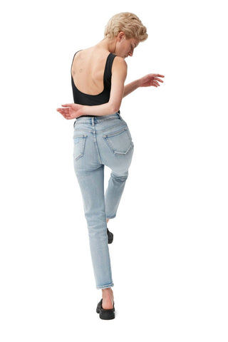 Ganni - Comfort Stretch Cutye Cropped Jeans