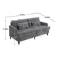Mid Century Modern Fabric Loveseat Sofa, 2 Seat Upholstered Couch