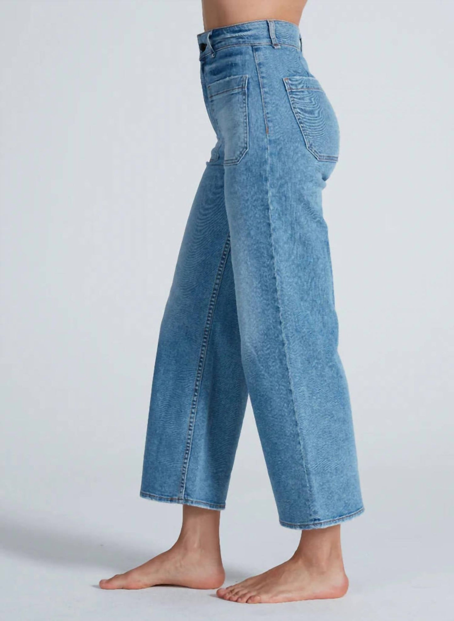 Askk Ny - Cropped Sailor High Rise Jeans