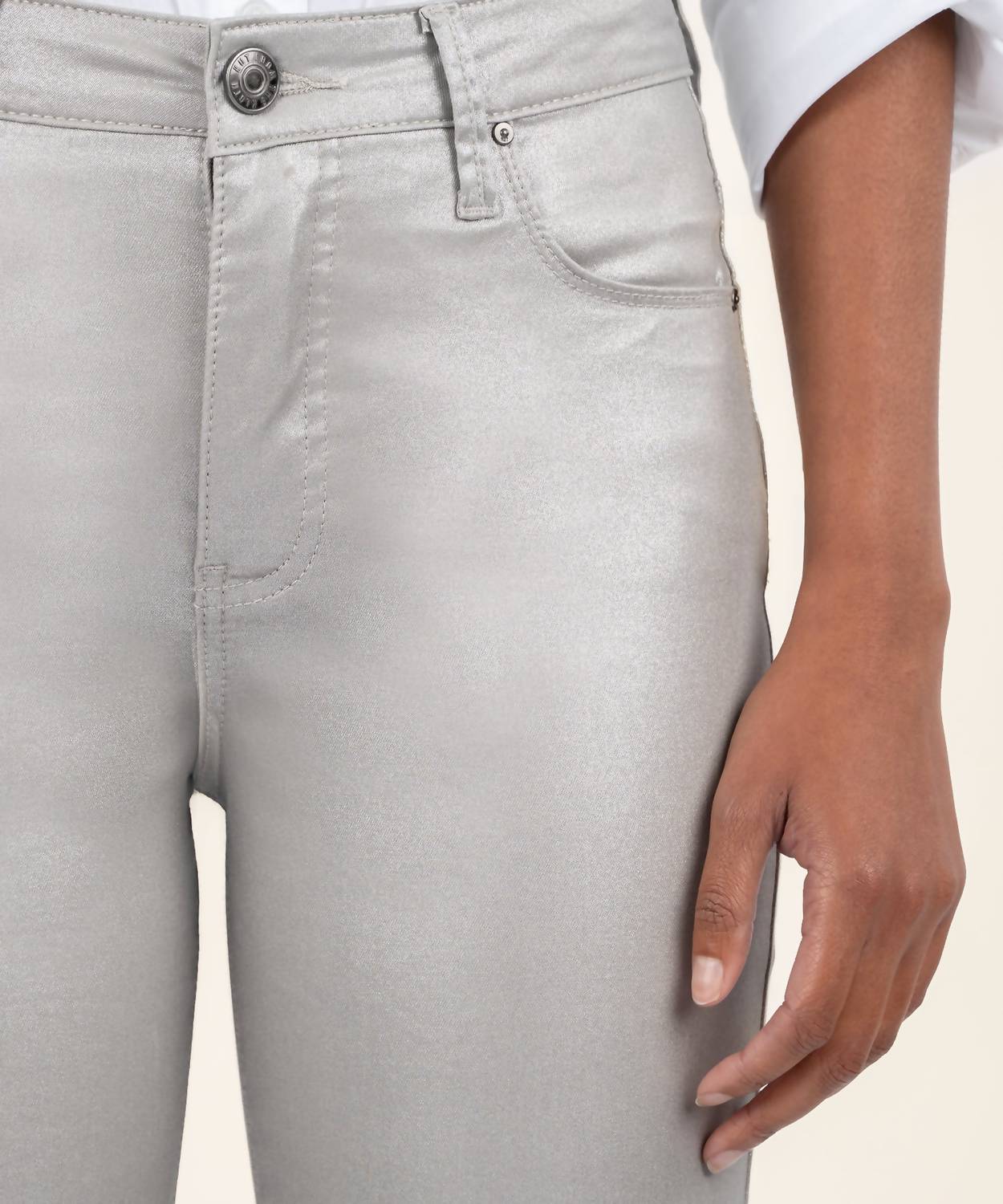 Kut From The Kloth - Charlize Coated High Rise Cigarette Leg Jeans