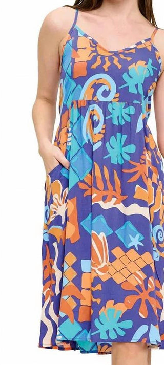 Yak & Yeti - Boho Midi Floral Dress