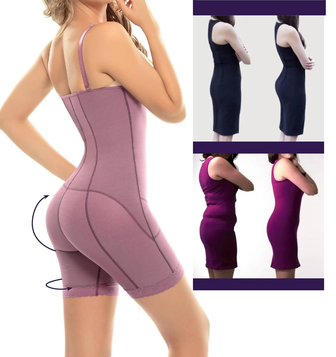 Siluets - Ps1 Postpartum High Compression Mid-thigh Full Body Shaper