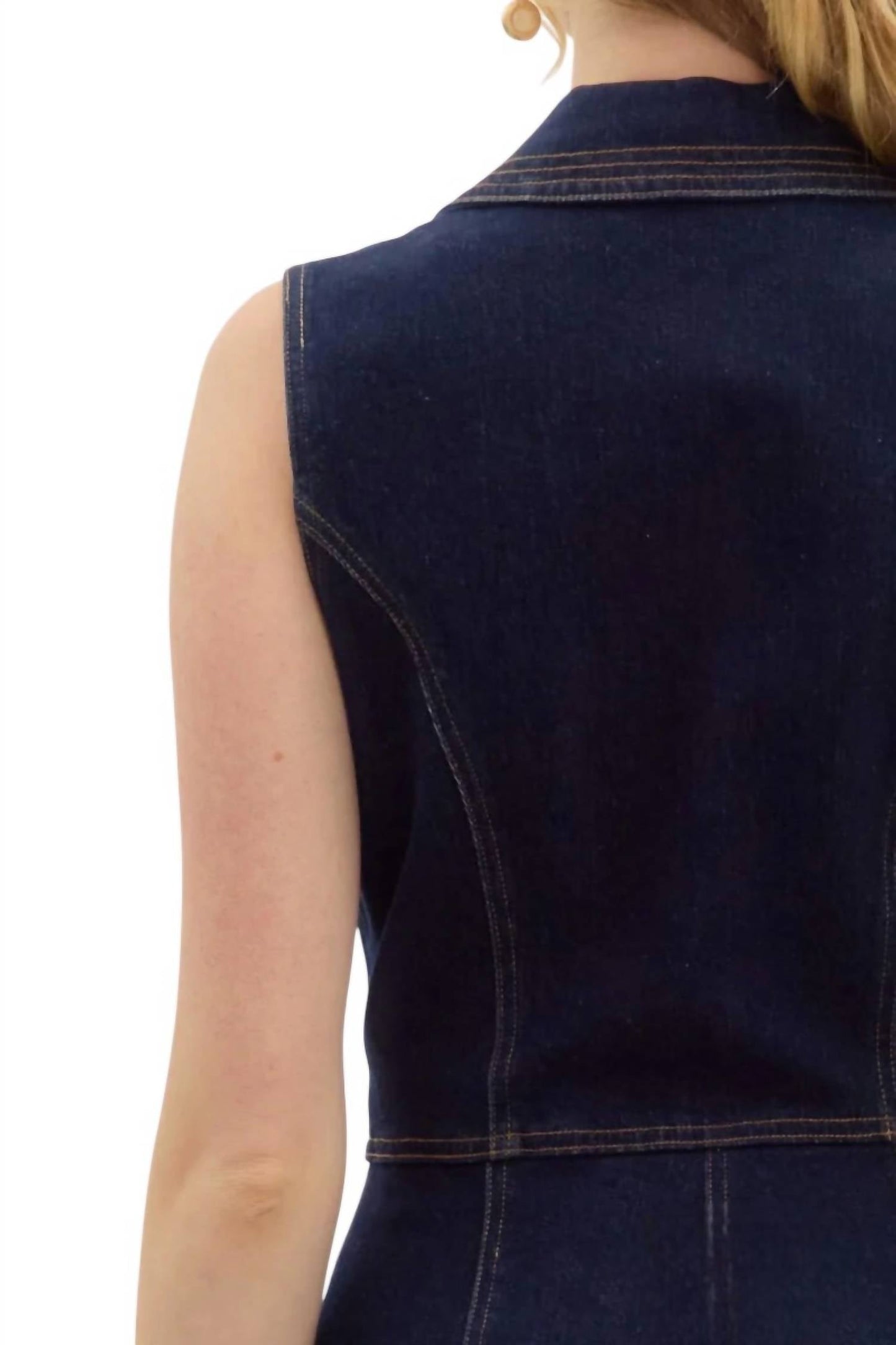 Entro - Ellie Sleeveless Button Down Denim Romper