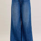 Judy Blue - Women's High Waist Featherweight Palazzo Fit Jeans