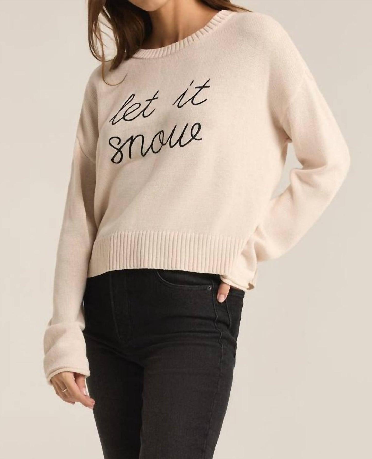 Z Supply - Sienna Sweater Let It Snow Sweater