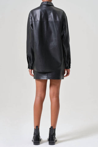 Agolde - Agda Mini Recycled Leather Skirt