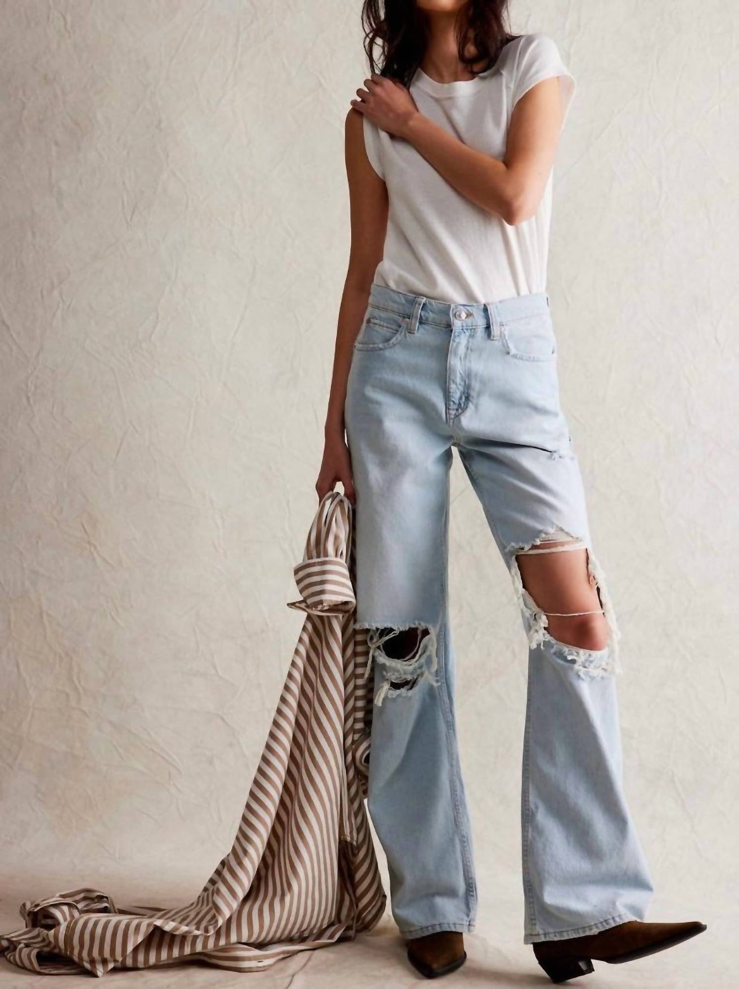 Free People - Tinsley Baggy High-rise Jeans