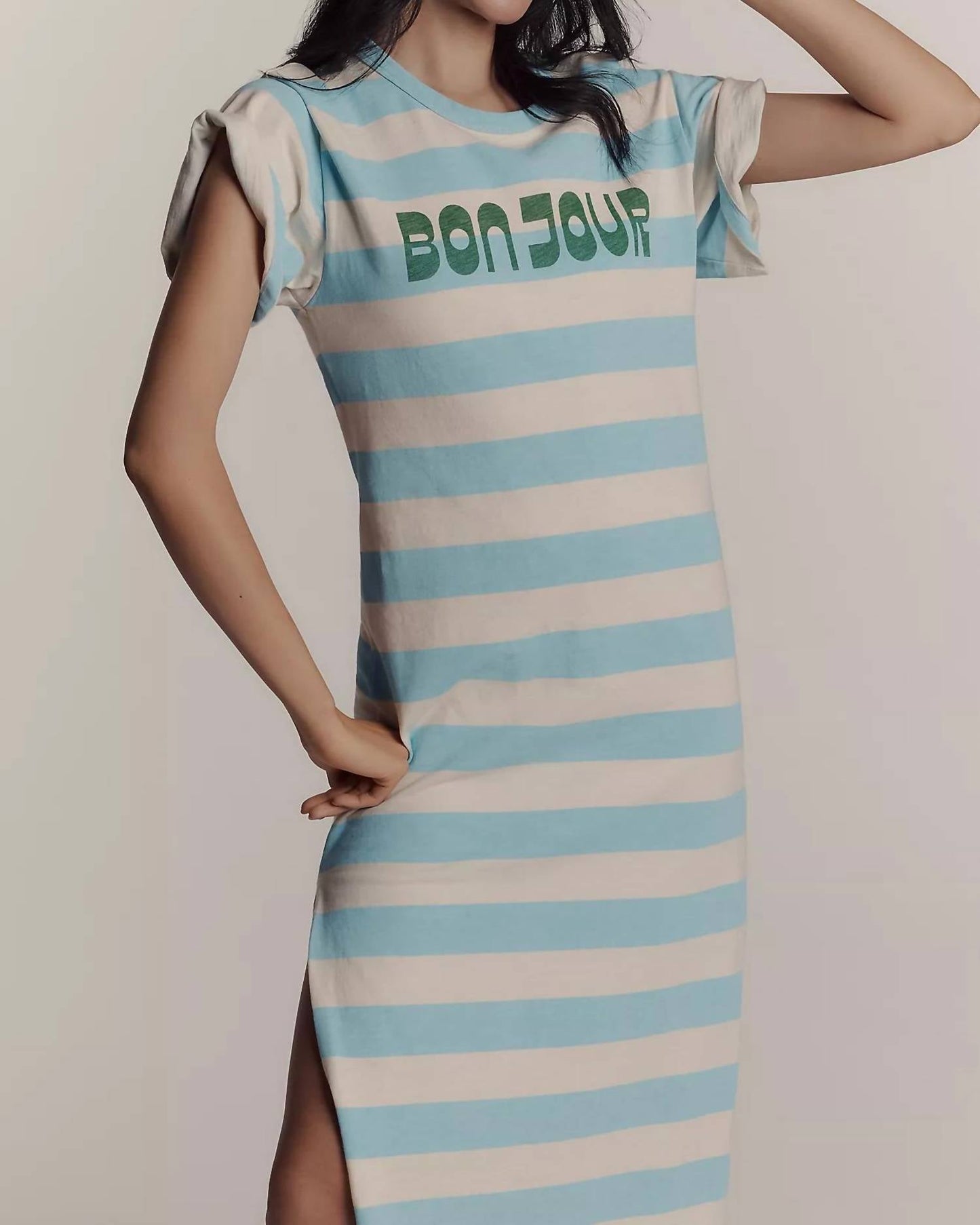 Sundry - Bonjour Rugby Stripe Midi Dress