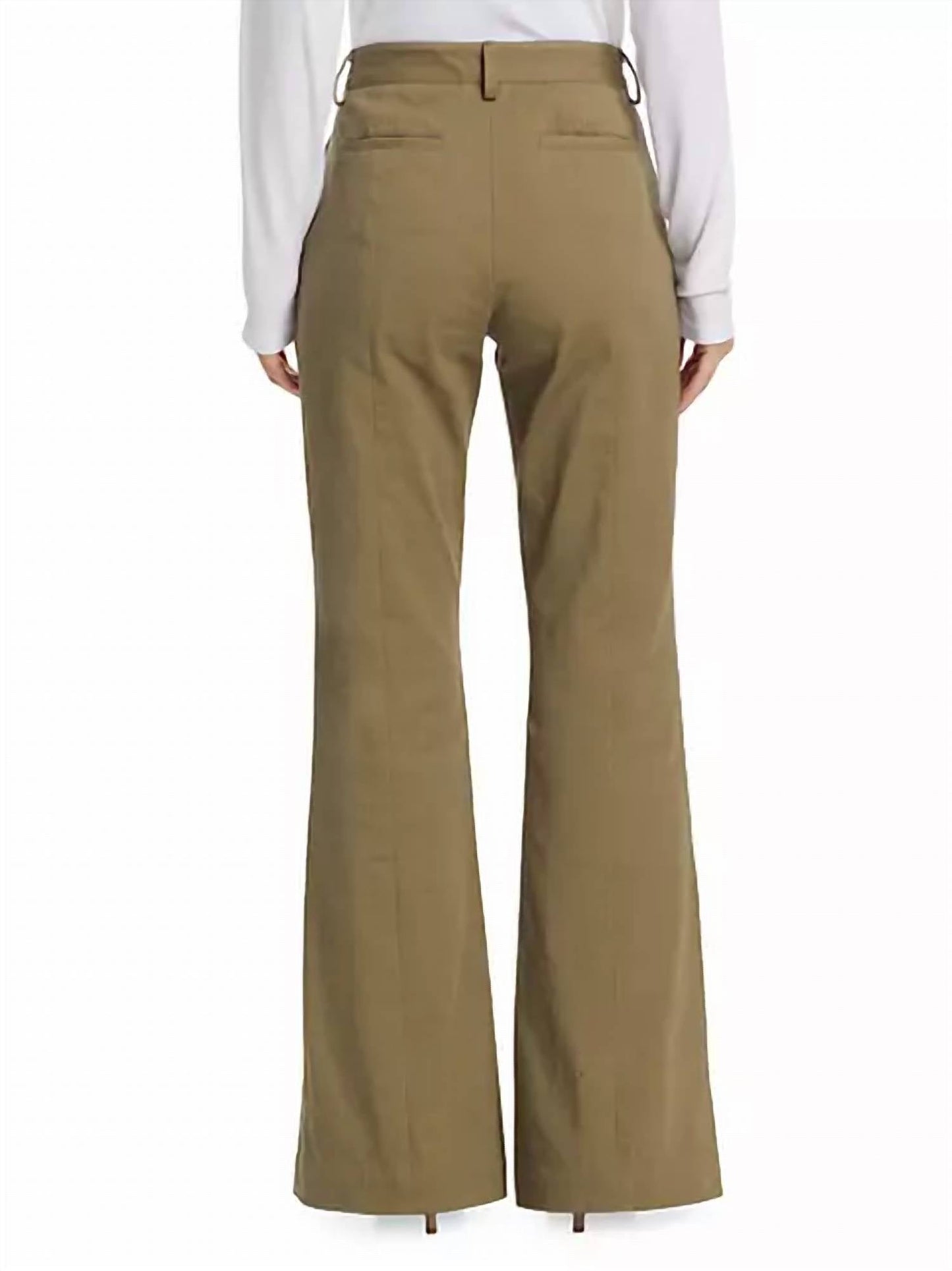 Atm - Cotton Blend Twill Flare Pants