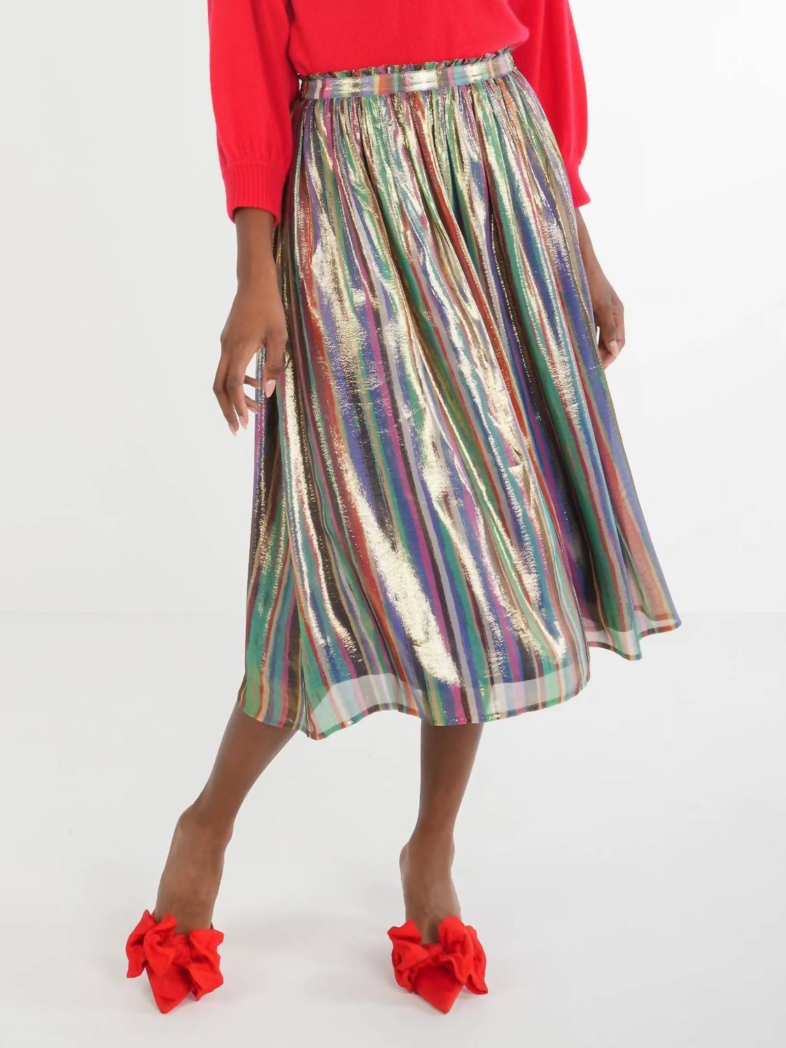 Emily Mccarthy - Pleated Midi Skirt